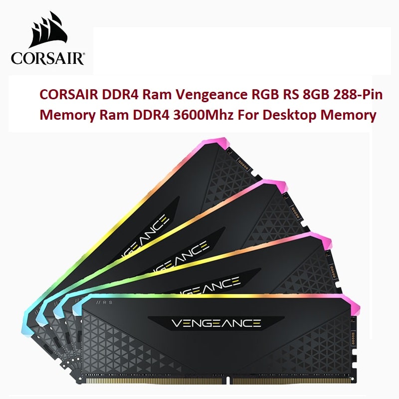 CORSAIR DDR4 Ram Vengeance RGB RS 8GB 288-Pin Memory Ram DDR4 3600Mhz For Desktop Memory