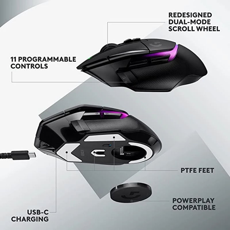 Logitech-G502-X-Plus-RGB-Professional-Gaming-Mouse-25-600 DPI-Programming-Mouse-Adjustable-Light